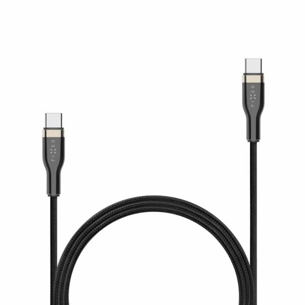 Fixed Kabel METAL Series USB-C/USB-C 2m Musta