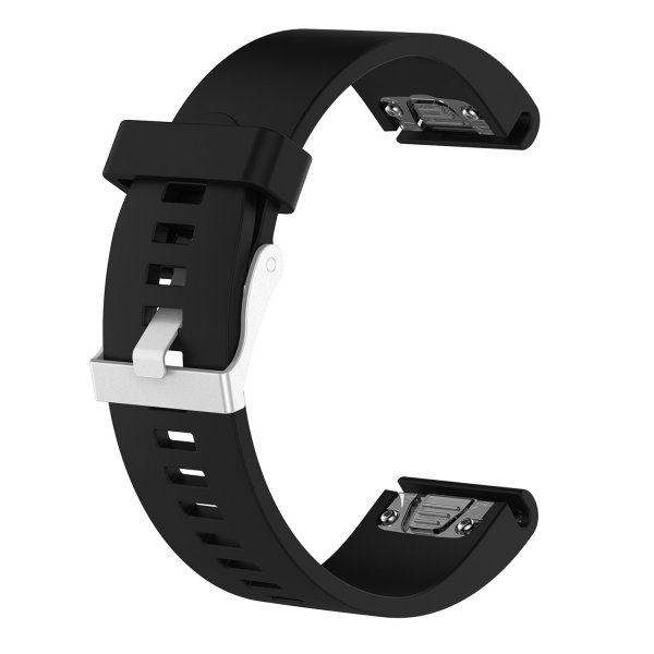 Kiinteä Garmin QuickFit 20mm Ranneke Silikoniranneke Musta