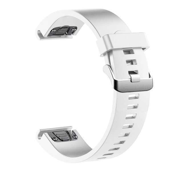 Kiinteä Garmin QuickFit 20mm Ranneke Silikonihihna Valkoinen
