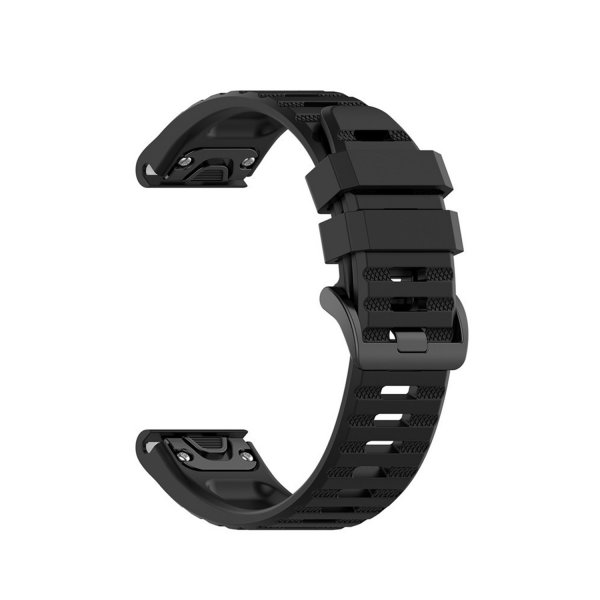 Kiinteä Garmin QuickFit 22mm ranneke silikoni musta