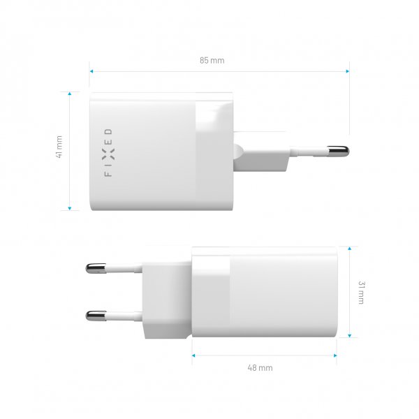 Fixed Laddare Dubbel Port 45W USB-C PD & USB-A