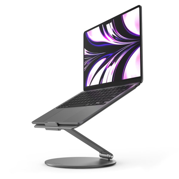 Fixed Frame Studio kannettavan tietokoneen teline, enintään 17", avaruudenharmaa