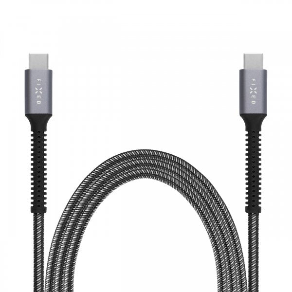 Fixed Kabel Armor 240W USB-C 1,2m Harmaa