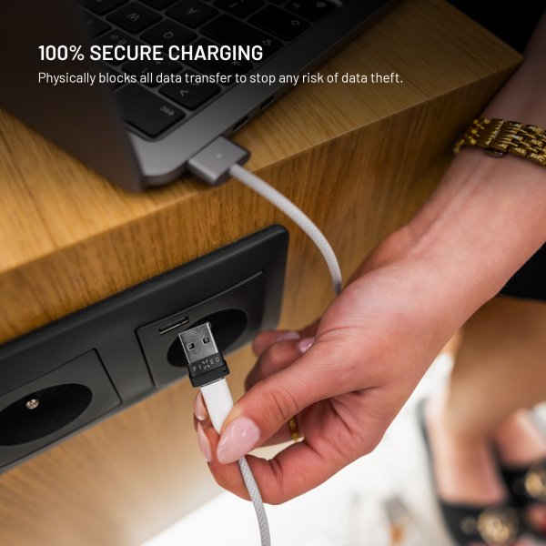 Kiinteä Data Blocker 2-in-1 USB-A & USB-C 240W