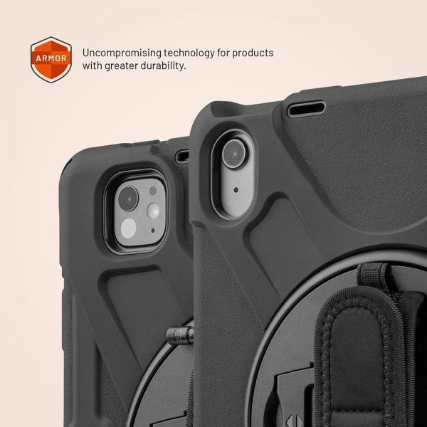 Kiinteä Samsung Galaxy Tab A11 Plus kuori Rugged Tablet Case Musta