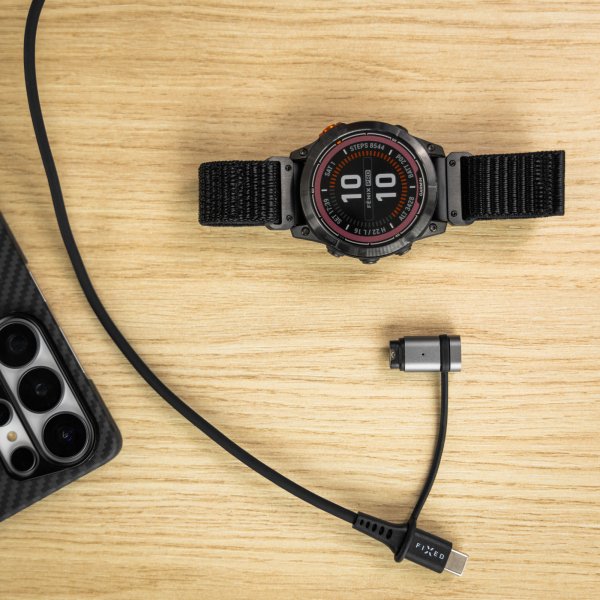 Kiinteä Garmin-älykellon lataussovitin USB-C, musta
