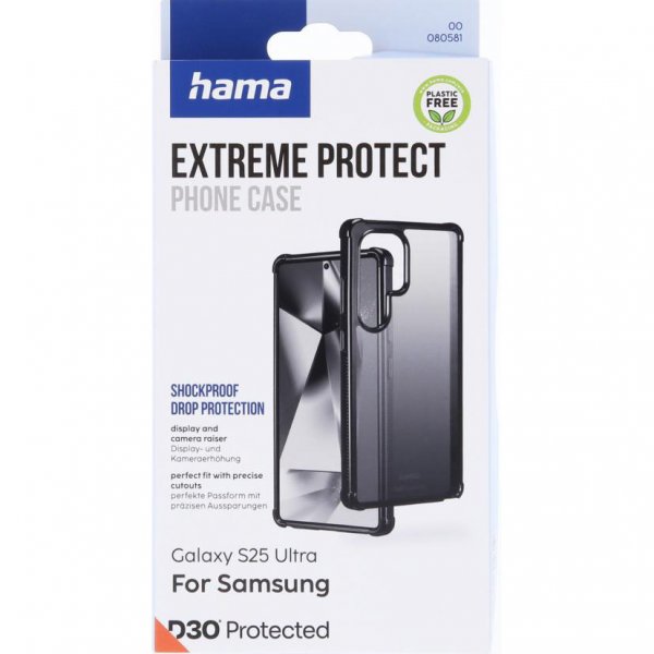 Hama Samsung Galaxy S25 Ultra Kuori Extreme Protect Musta
