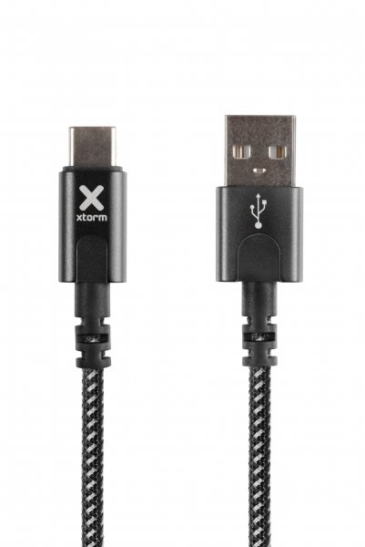 Xtorm Original USB-A–USB-C-kaapeli 1 m, musta