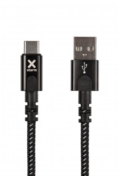 Xtorm Original USB-A–USB-C-kaapeli 3 m Musta
