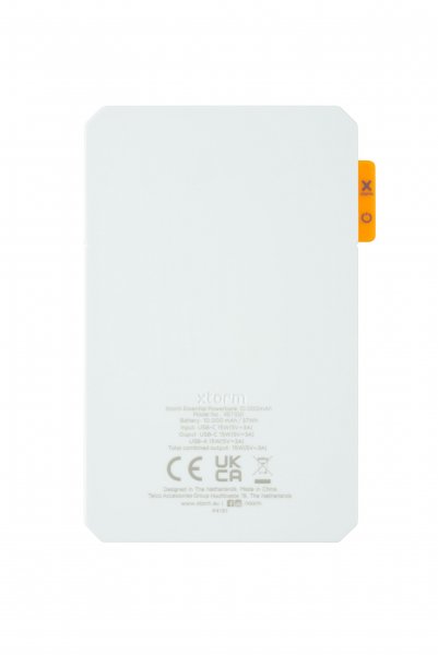Xtorm Varavirtalähde 10 000 mAh 15 W USB-C & USB-A, valkoinen
