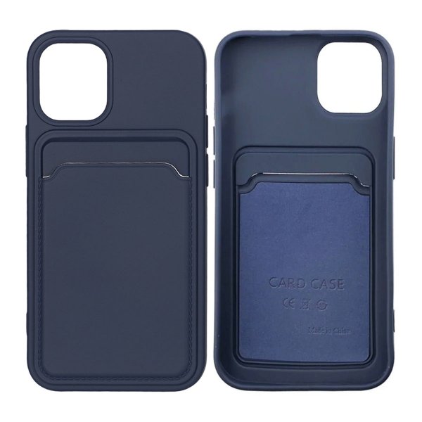 iPhone 12 Mini Kuori Korttipidike Sininen
