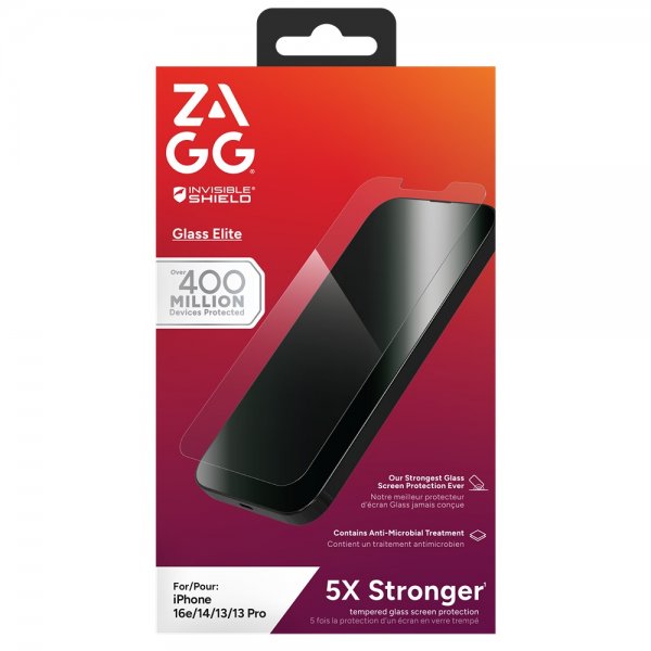 ZAGG InvisibleShield iPhone 13/13 Pro/14/16e/17e Näytönsuoja Glass Elite