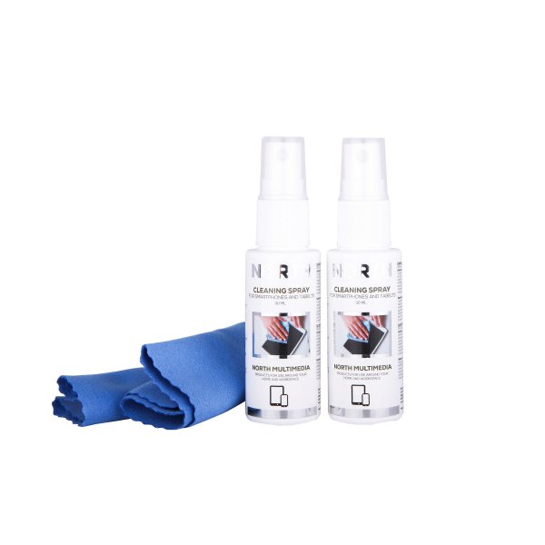 North Mobiilin puhdistussarja 2x 30 ml neste ja puhdistusliina