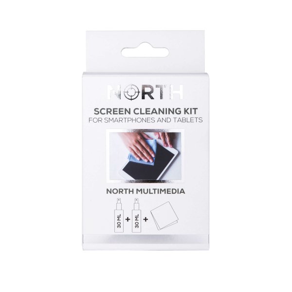 North Mobiilin puhdistussarja 2x 30 ml neste ja puhdistusliina