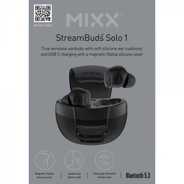 Mixx Kuulokkeet StreamBuds Solo 1 TWS Musta
