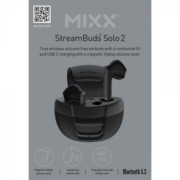Mixx Kuulokkeet StreamBuds Solo 2 TWS Musta