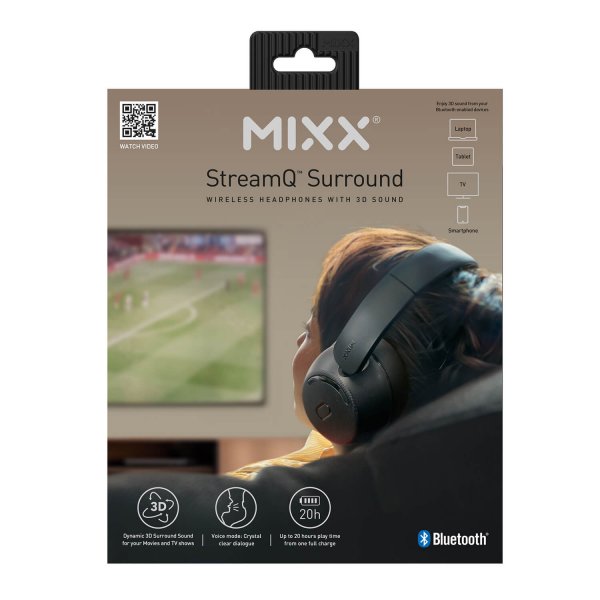 Mixx Langattomat Kuulokkeet StreamQ Surround Musta
