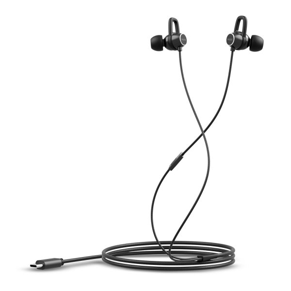 Mixx Langalliset SoundPort USB-C Kuulokkeet, Musta