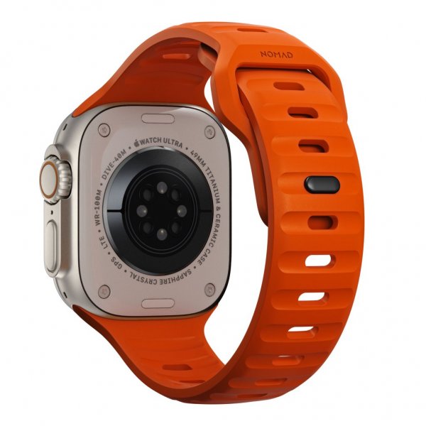 Nomad Apple Watch 44/45/46mm/Apple Watch Ultra -ranneke Sport Band Ultra Orange