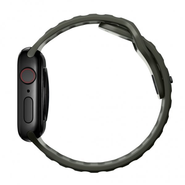 Nomad Apple Watch 44/45/46 mm/Apple Watch Ultra -ranneke Sport Band, Ash Green