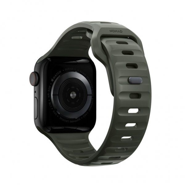 Nomad Apple Watch 38/40/41/42mm ranneke Sport Band Ash Green