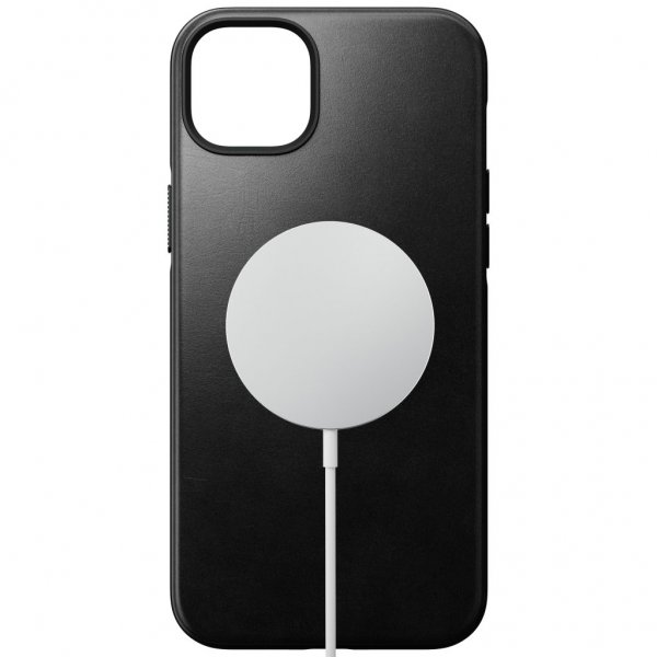 Nomad iPhone 14 Plus -kuori, Modern Leather Case Horween, musta