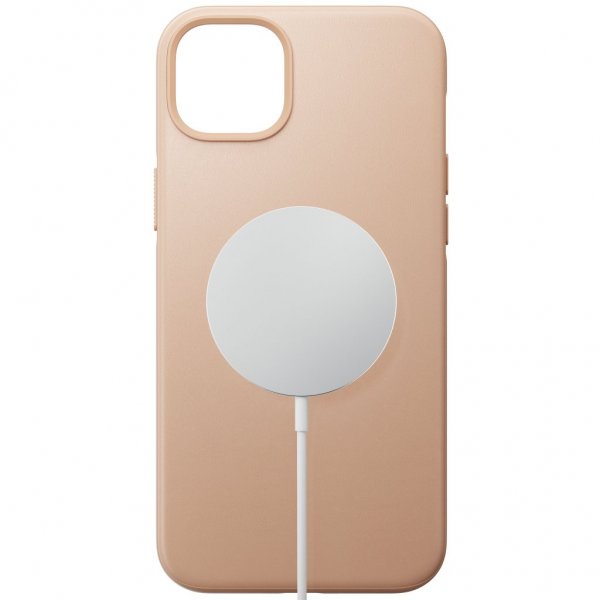 Nomad iPhone 14 Plus -kuori, Modern Leather Case, Natural