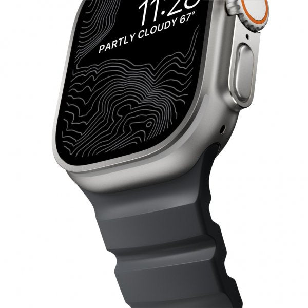 Nomad Apple Watch 44/45/46mm/Apple Watch Ultra -ranneke, Rocky Point Storm