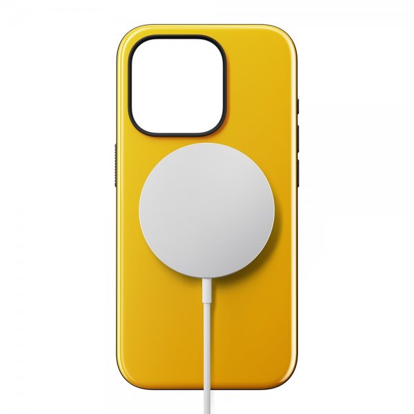 Nomad iPhone 15 Pro -suojakuori, Sport Case Racing Yellow