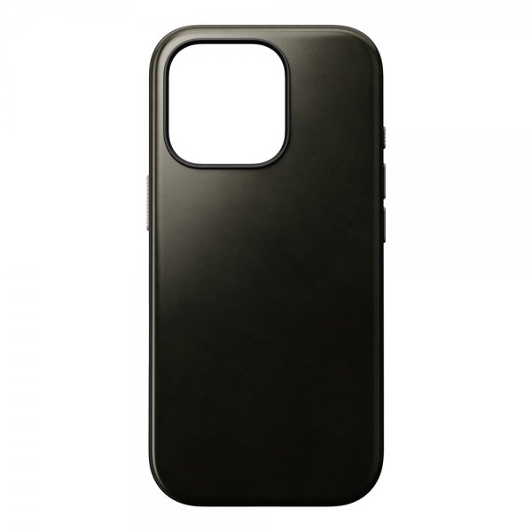 Nomad iPhone 16 Pro Kuori Modern Leather Case Horween Green Chrome