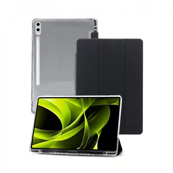 Mobile Origin Samsung Galaxy Tab S10 Plus Fodral Easy Tablet Case Läpinäkyvä Musta