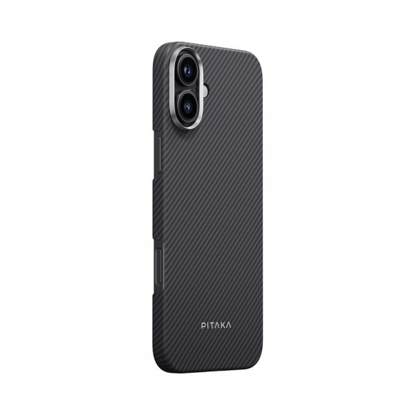 Pitaka iPhone 16 Plus -suojakuori MagEZ Case 5, musta/harmaa twill