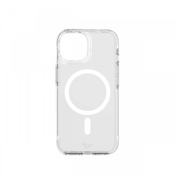 Tech21 iPhone 13/14/15/16e/17e Suojakuori Evo Clear MagSafe Läpinäkyvä