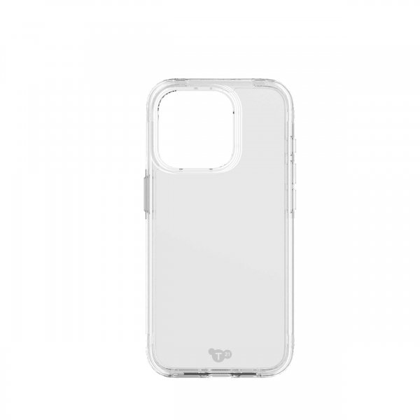 Tech21 iPhone 15 Pro -suojakuori Evo Clear, läpinäkyvä