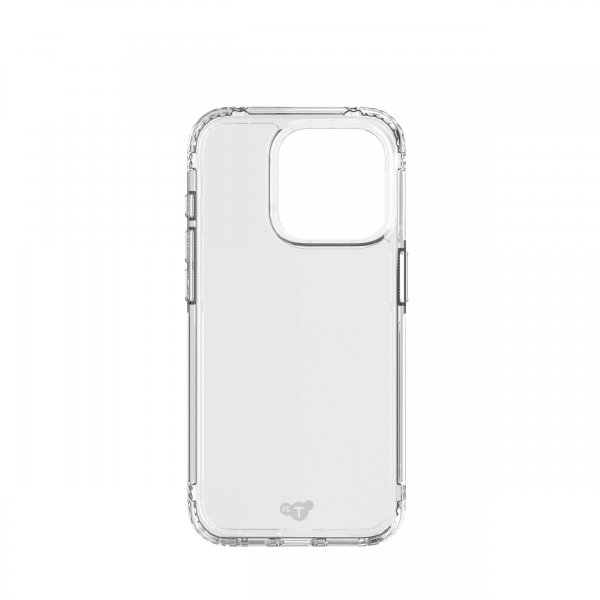Tech21 iPhone 15 Pro -suojakuori Evo Clear, läpinäkyvä