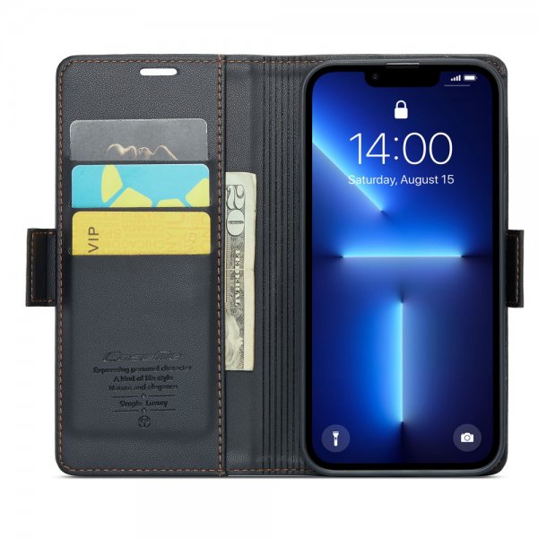 CaseMe iPhone 13 Pro Max -kotelo 023 Series Musta