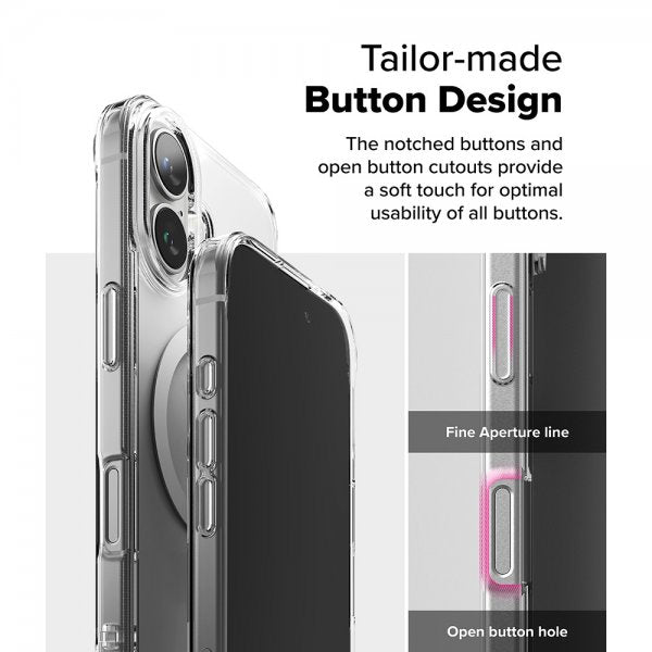 Ringke iPhone 16 Suojakuori Fusion Magnetic Transparent