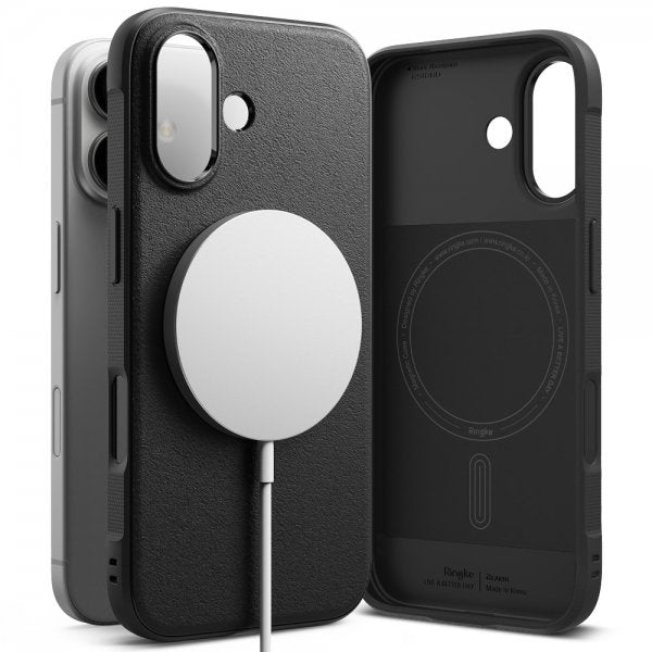 Ringke iPhone 16 Suojakuori Onyx Magnetic Musta