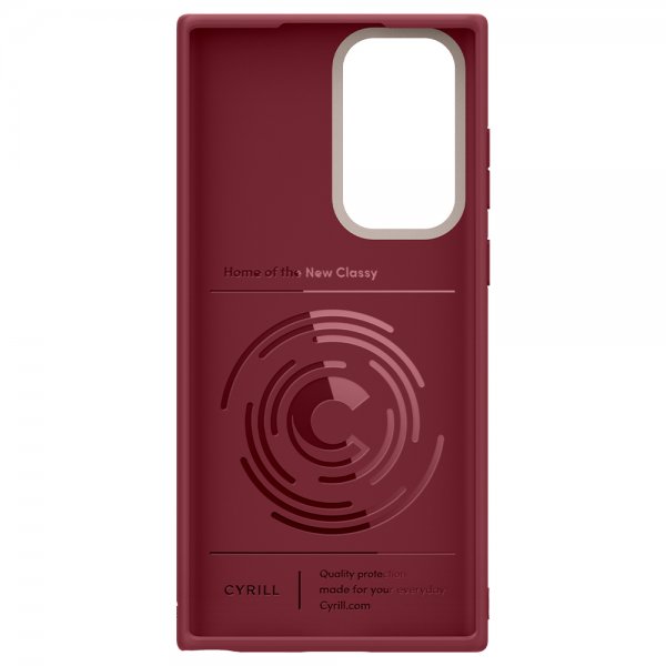 Cyrill Samsung Galaxy S22 Ultra Suojakuori Color Brick Sangria