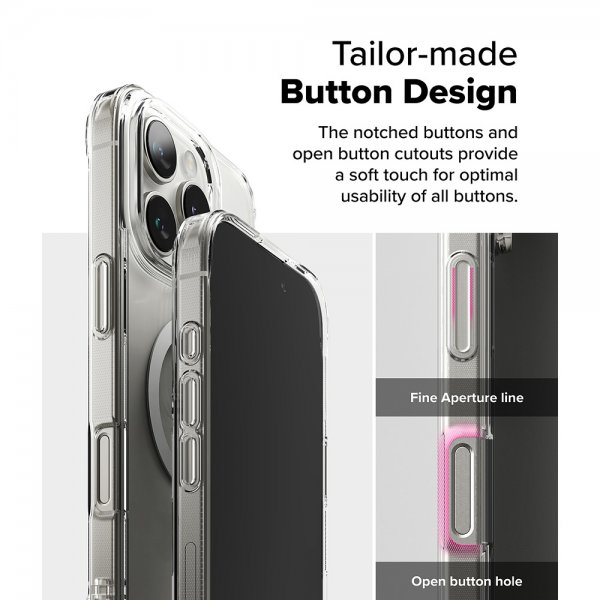 Ringke iPhone 16 Pro Max -suojakuori Fusion Magnetic Transparent