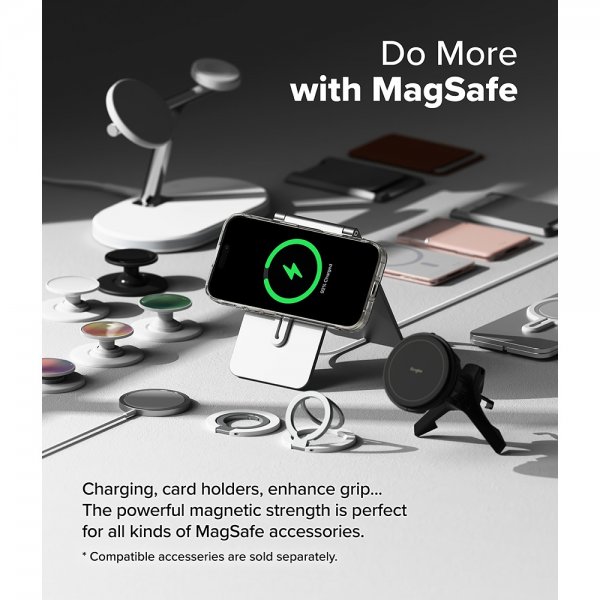 Ringke iPhone 16 Pro Max Kuori Fusion Magnetic Matte Transparent