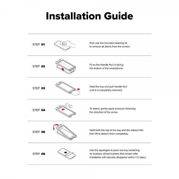 Ringke iPhone 16 Pro Max -näytönsuoja Easy Slide Privacy, 2 kpl