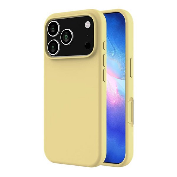 Rvelon iPhone 17 Pro Max Silikonikuori MagSafe Keltainen