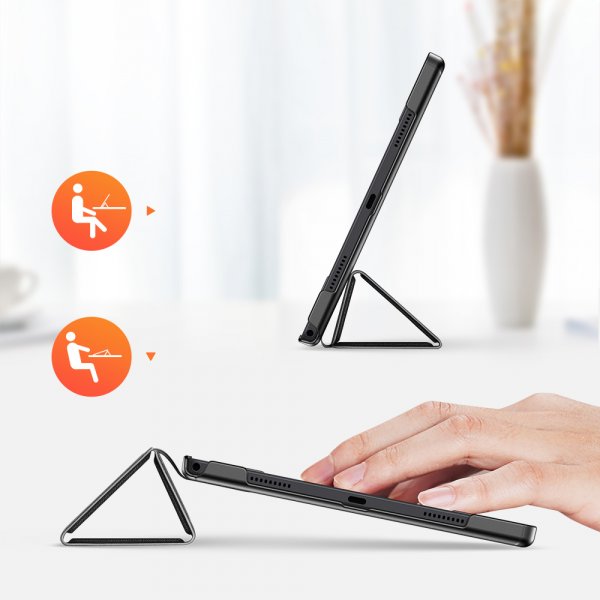 Dux Ducis Samsung Galaxy Tab A8 -kotelo, DOMO Series, musta