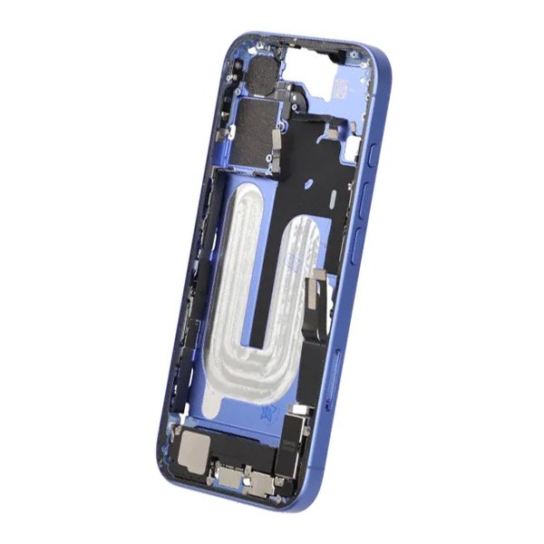 Keskirunko pientarvikkeineen iPhone 16 - Sininen OEM