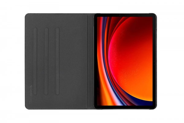 Gecko Covers Samsung Galaxy Tab S9/Galaxy Tab S9 FE EasyClick Eco -suojakotelo, musta