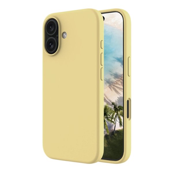 Rvelon iPhone 17 -kuori silikoni MagSafe keltainen