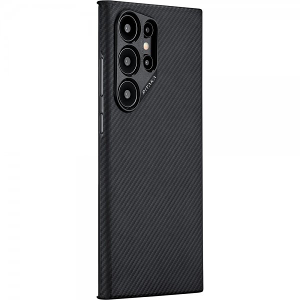 Pitaka Samsung Galaxy S24 Ultra Kuori MagEZ Case 4 Musta/Harmaa Twill