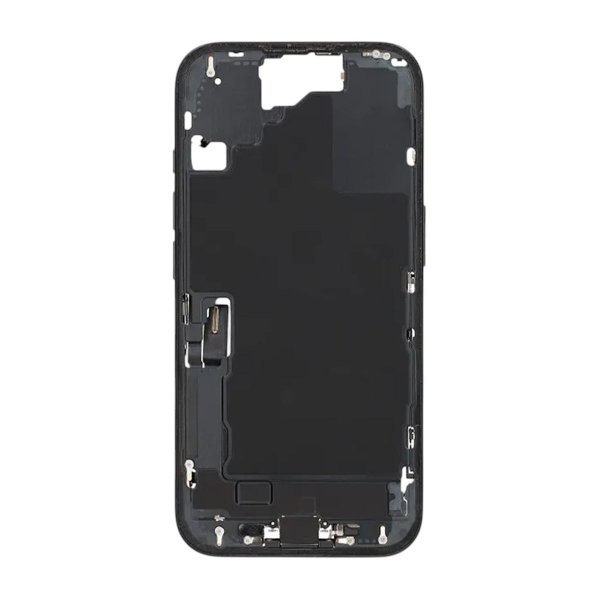 Keskikotelo pienosilla iPhone 16 - Musta OEM