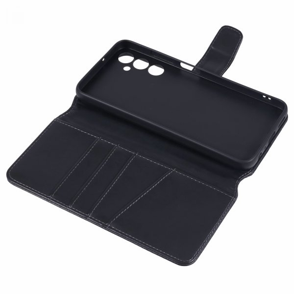 Nordic Covers Samsung Galaxy A05s Kotelo Essential Leather Raven Black